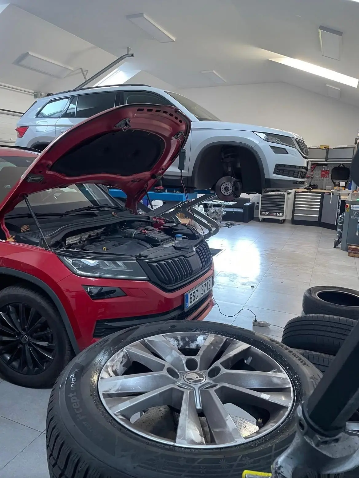 Servisní prohlídka a údržba vozů Škoda Kodiaq v RS Garage u Poděbrad
